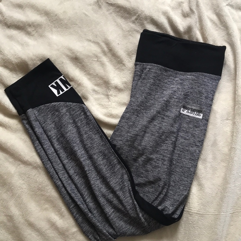 PINK Gray Ultimate Yoga legging
